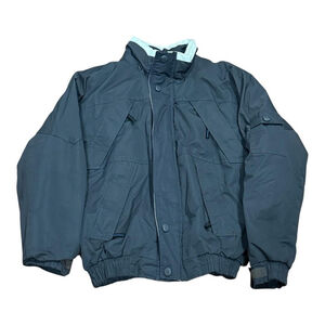 Fahrenheit Jacket Mens Medium Gray Insulated Puffer Bomber Quilted Lined Winter